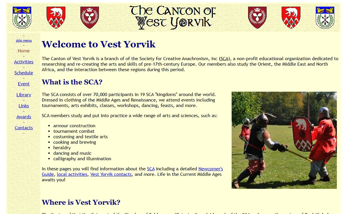 Vest Yorvik (SCA) - Medieval Research and Re-creation