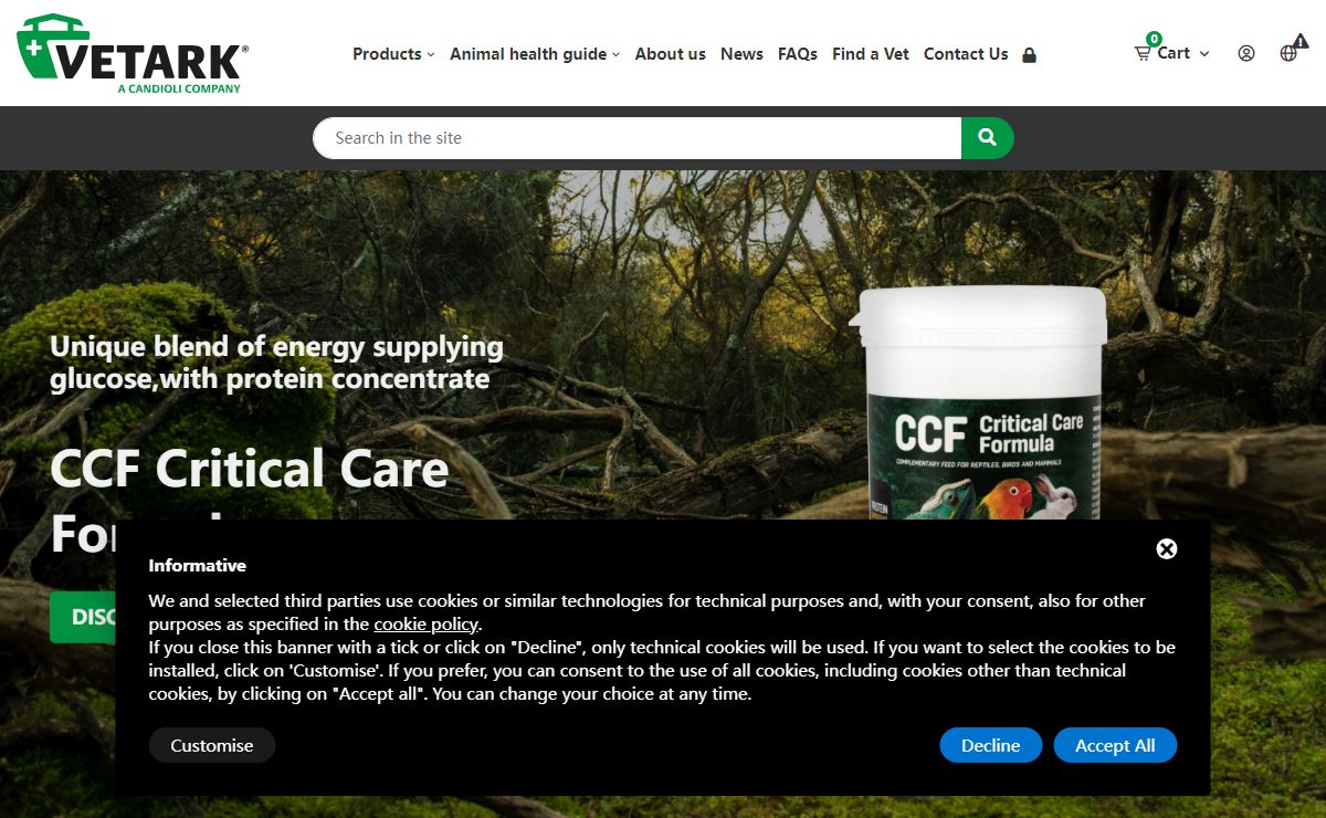 Vetark professional nutritional supplements