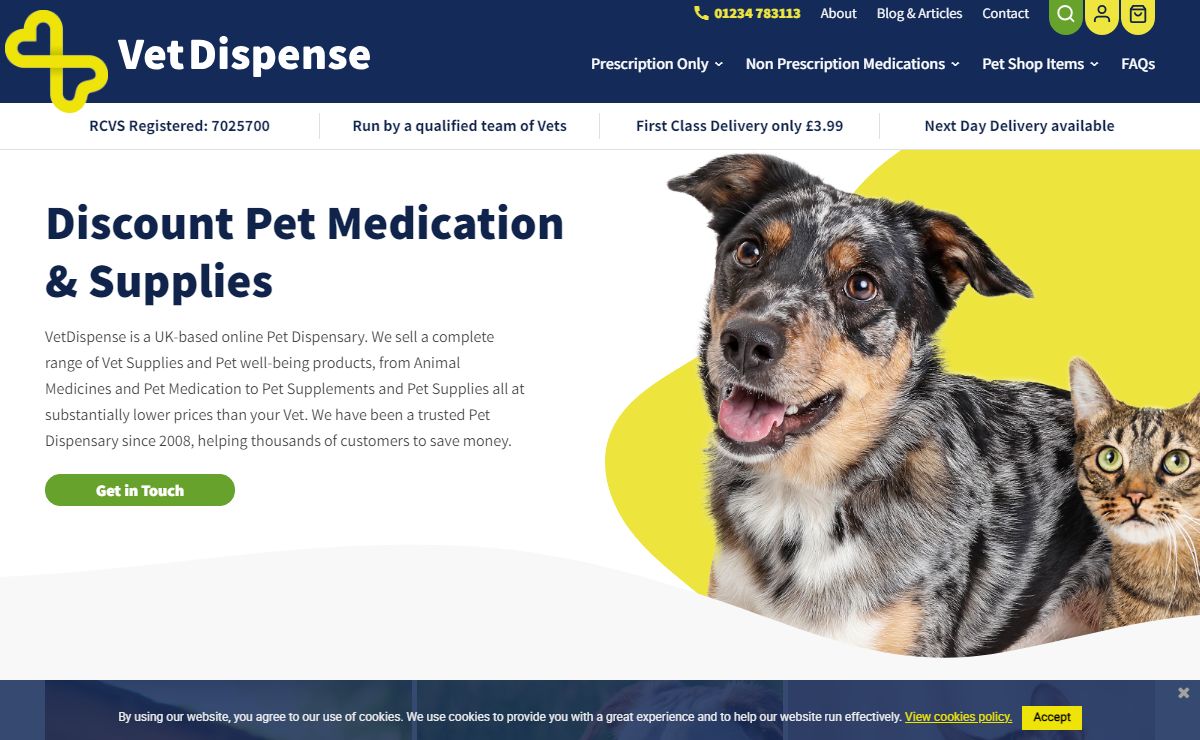Pet Medication for Dogs, Cats & Horses Online - UK Pet Dispensary