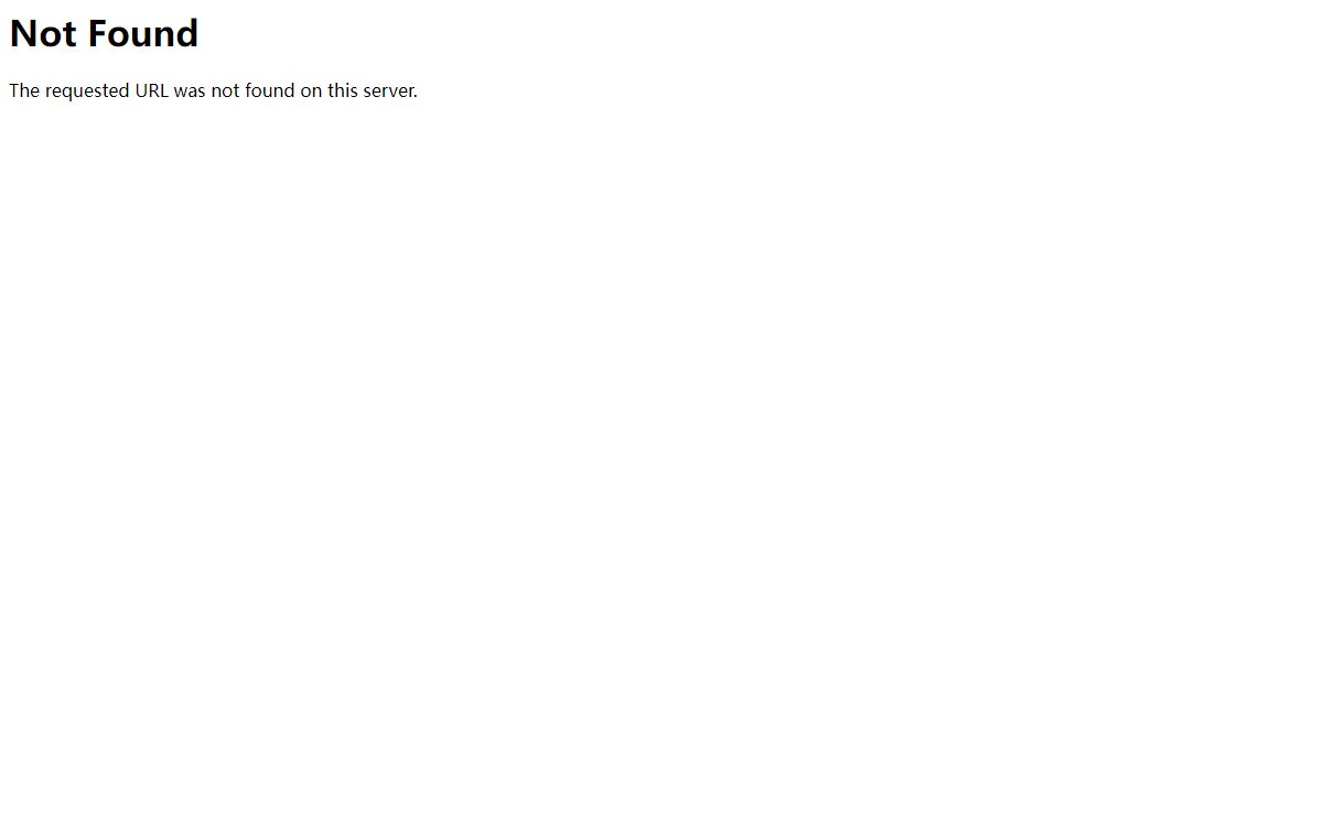 404 Not Found