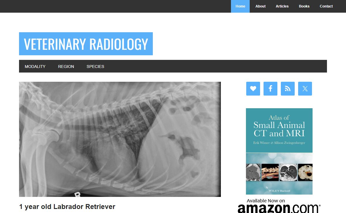 Veterinary Radiology – Teaching and learning about veterinary diagnostic imaging.