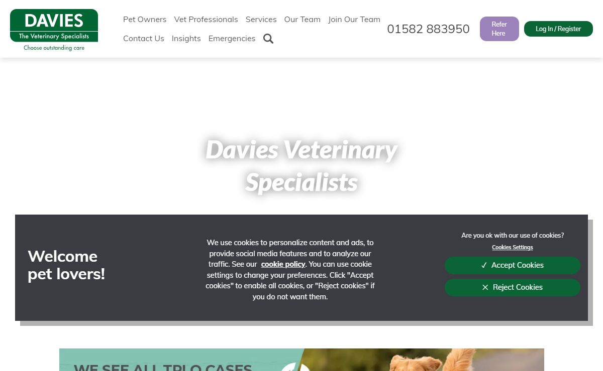 Veterinary Hospital & Referral Centre | Davies Veterinary Specialists