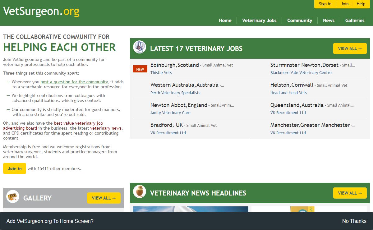 Veterinary Surgeons Forums, Jobs, News & CPD - VetSurgeon.org - VetSurgeon.org
