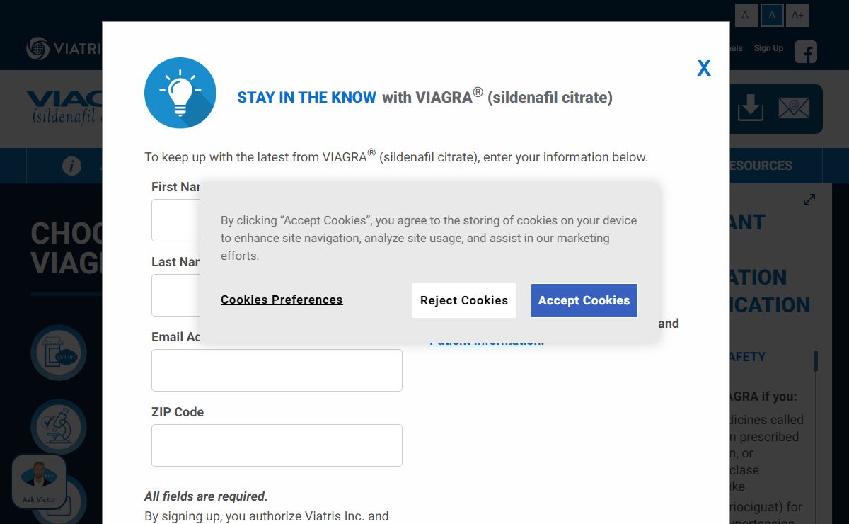 Home | VIAGRA® (sildenafil citrate) | Safety Info