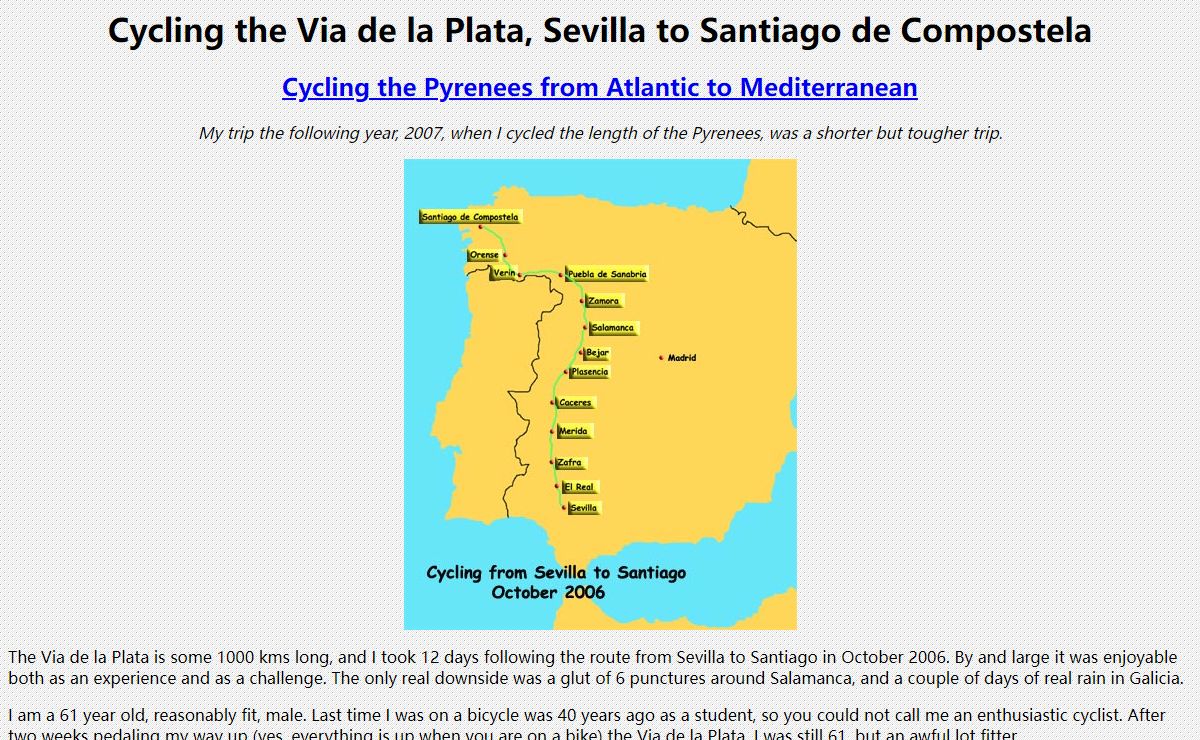 Via de la Plata, the Camino to Santiago de Compostela