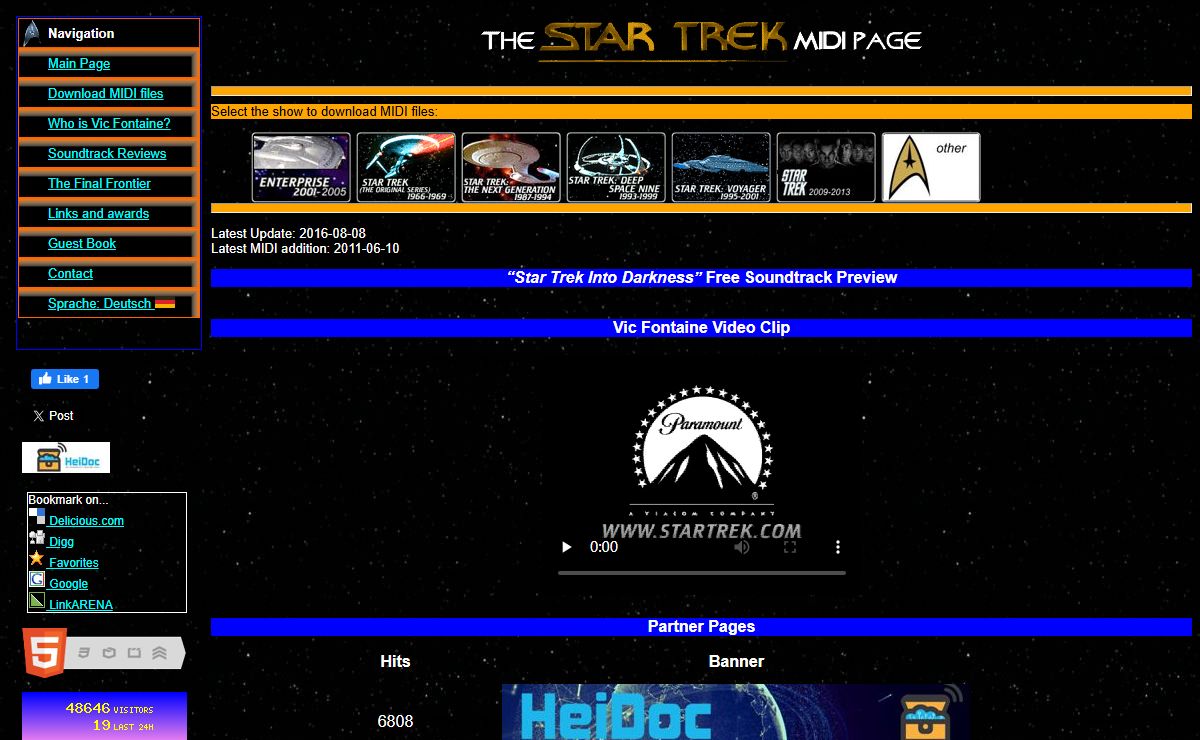 The Star Trek MIDI page