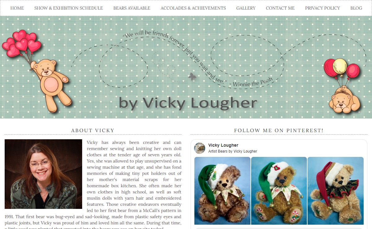 Vicky Lougher – Artist Teddy Bears
