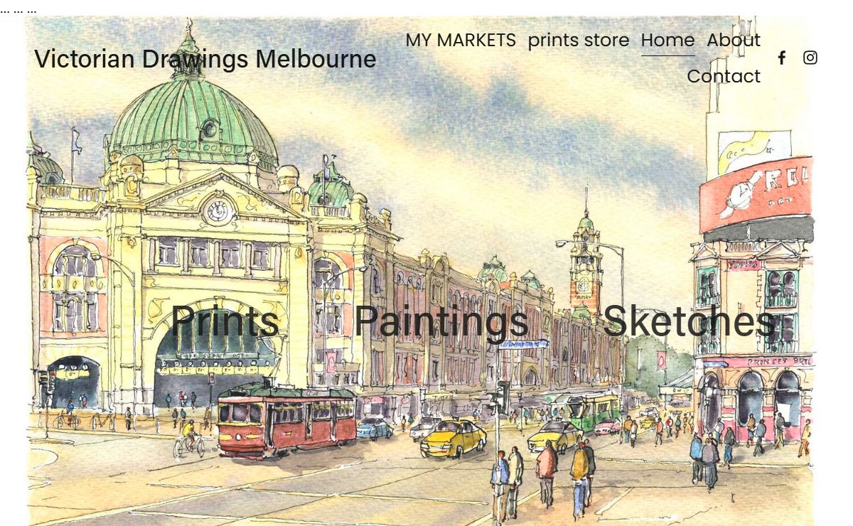 Drawings and prints of Melbourne
