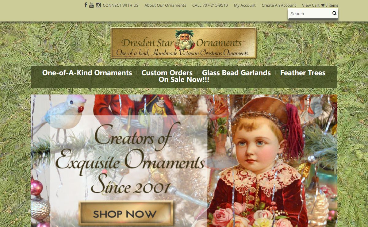 Dresden Star Ornaments | Victorian Ornaments | One-of-a-Kind