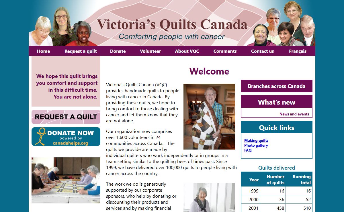 Victoria's Quilts Canada-Home page