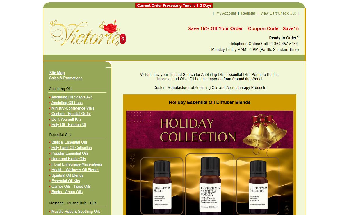 Victorie Inc. Anointing Oils | Essential Oils | Wholesale |