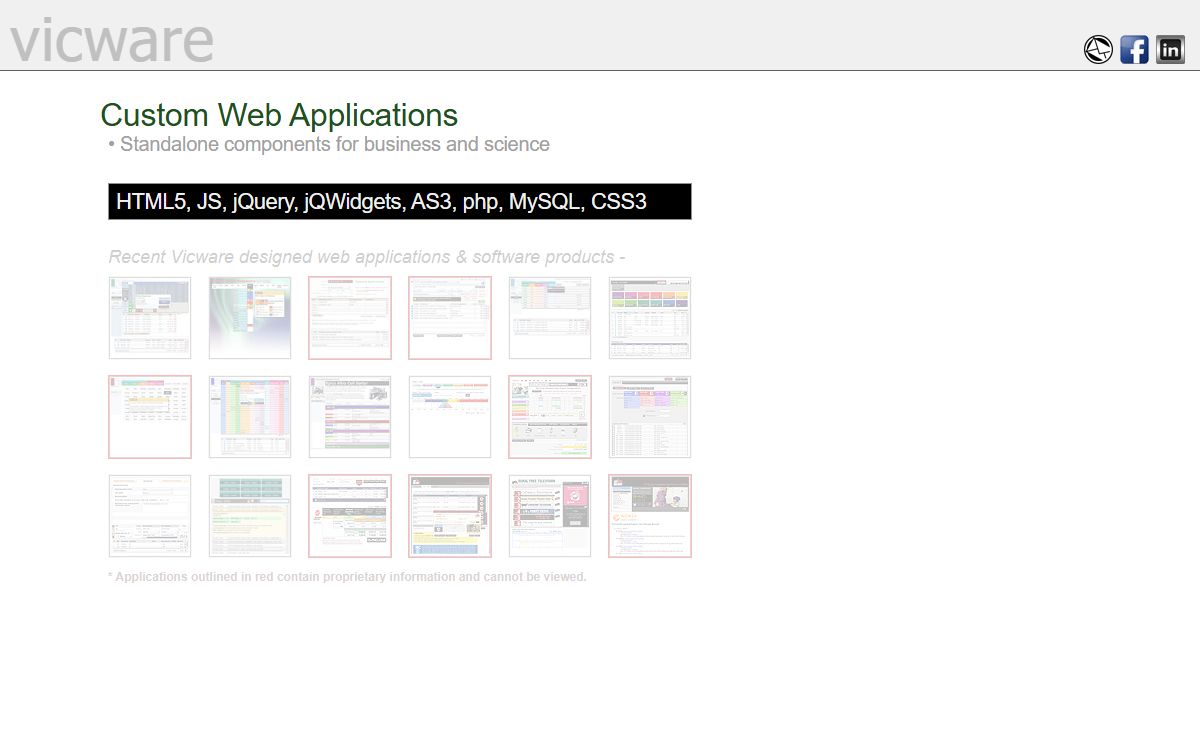 Vicware Web Applications