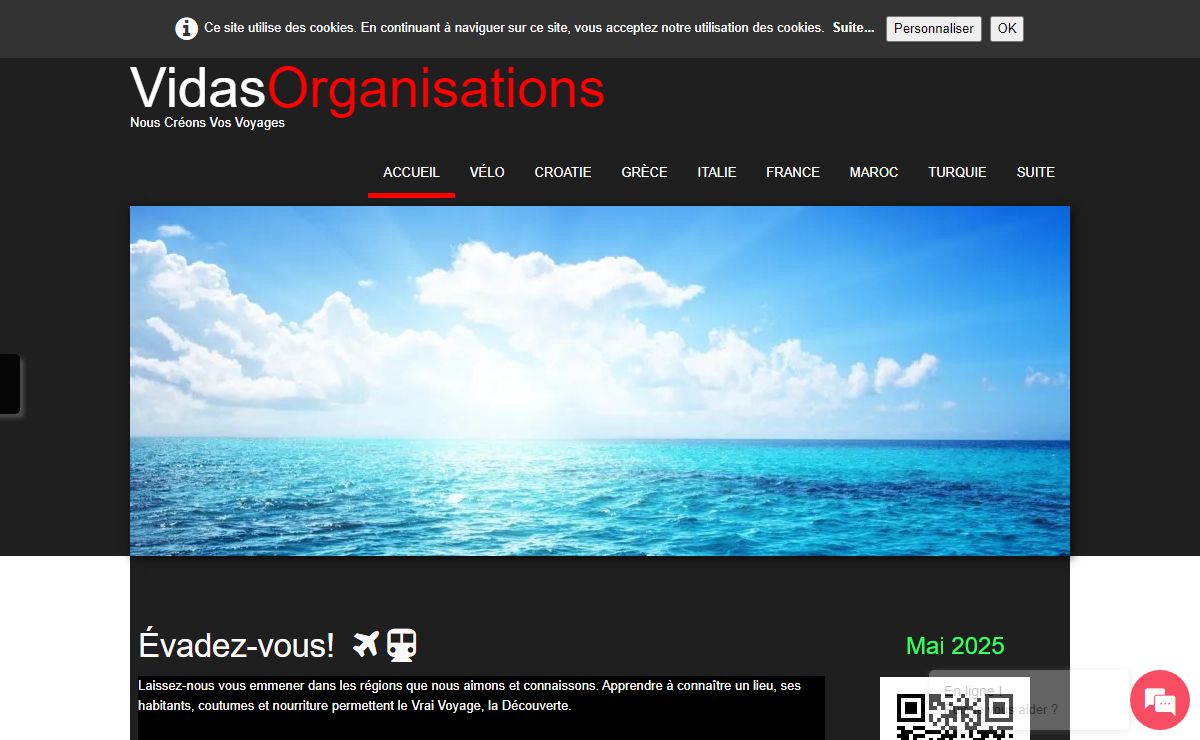 Vidas, votre organisateur de voyages et vacances