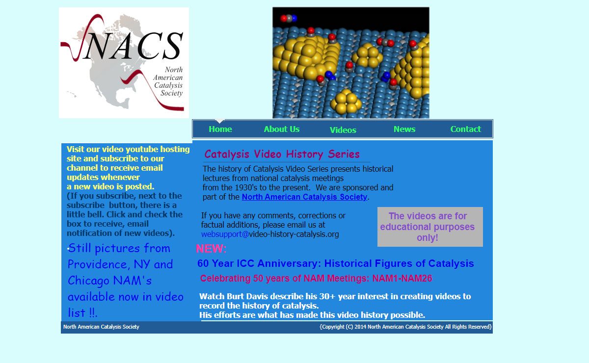 Video History of Catalysis