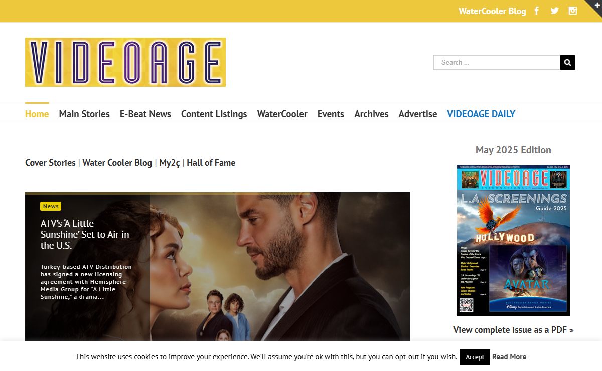 VideoAge International – The Business Journal of Film, TV Broadcasting, Broadband, Production, Distribution