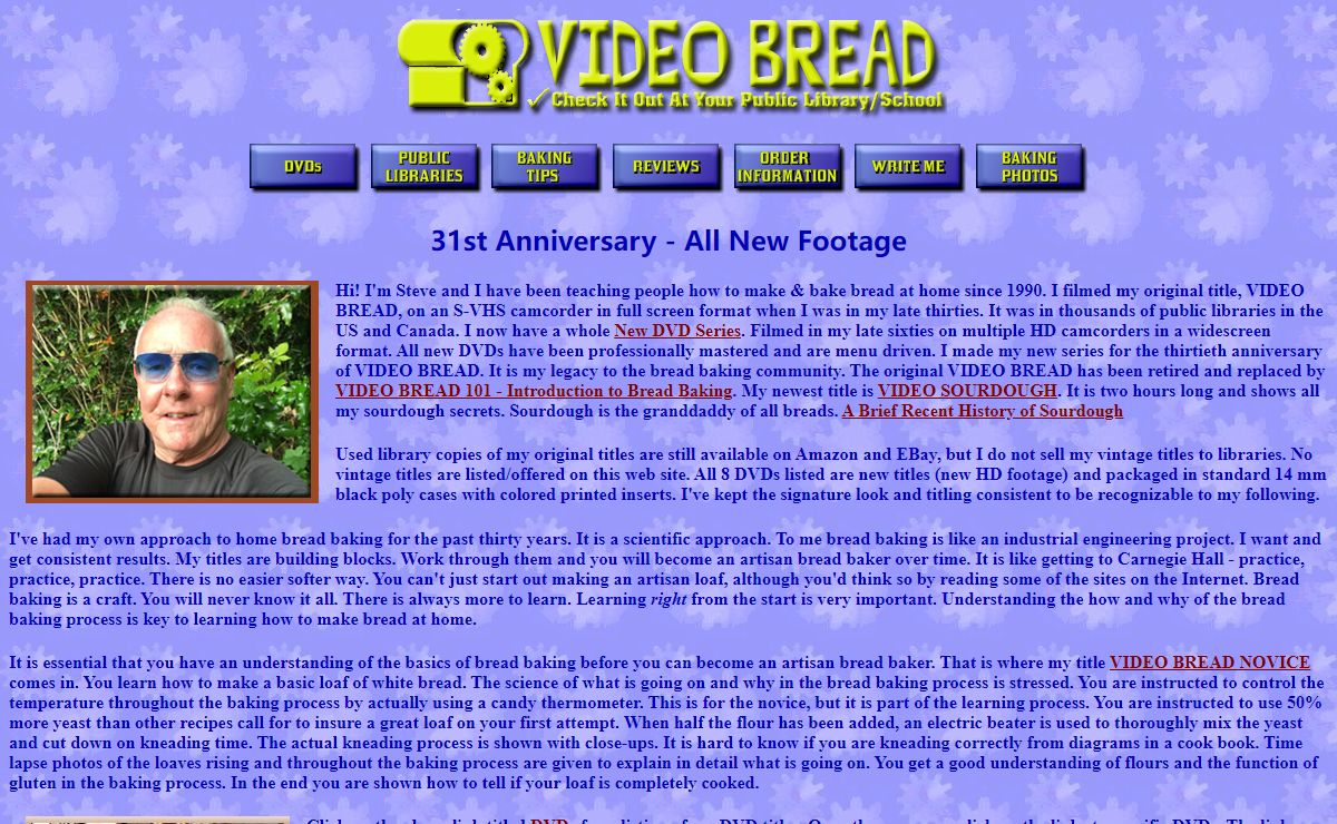Video Bread: Learn bread baking at Your Public Library.