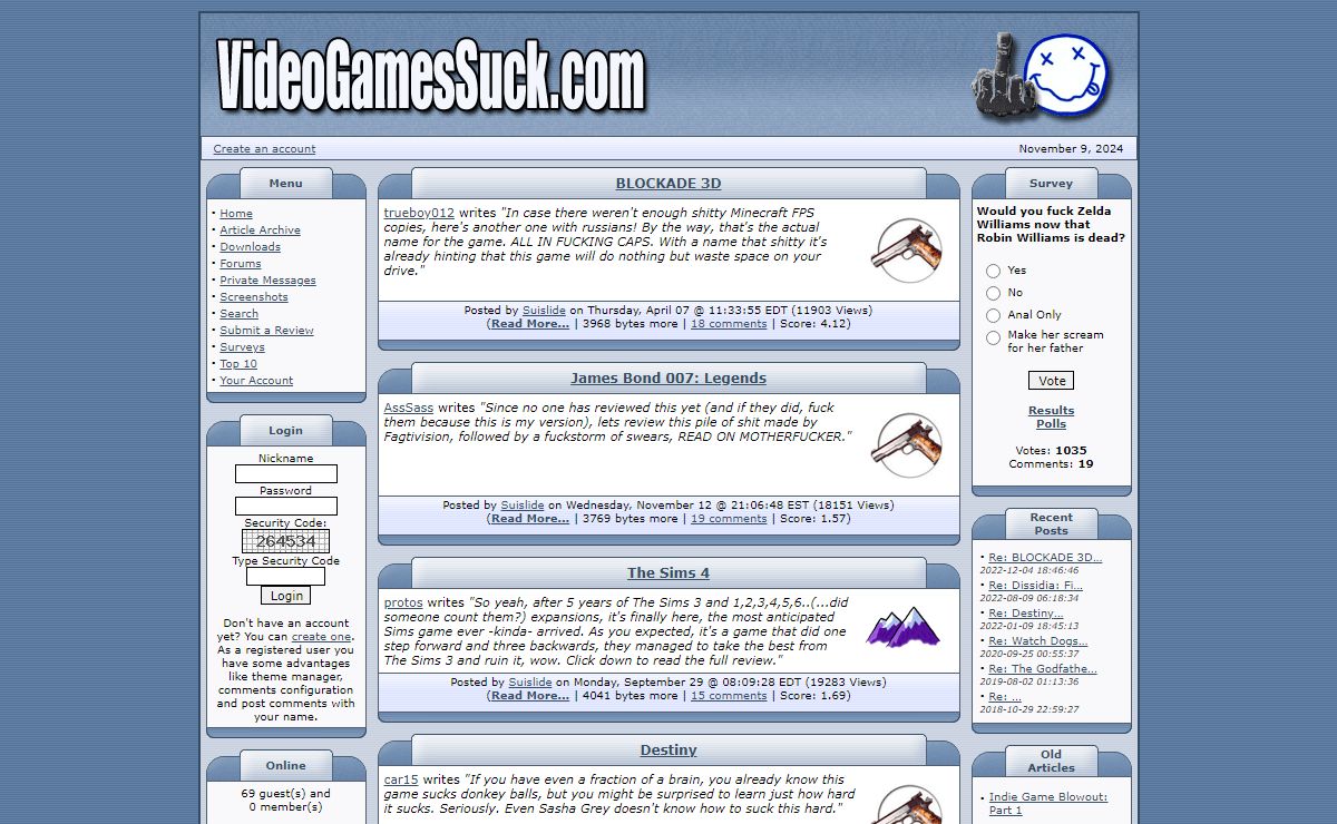 Video Games Suck