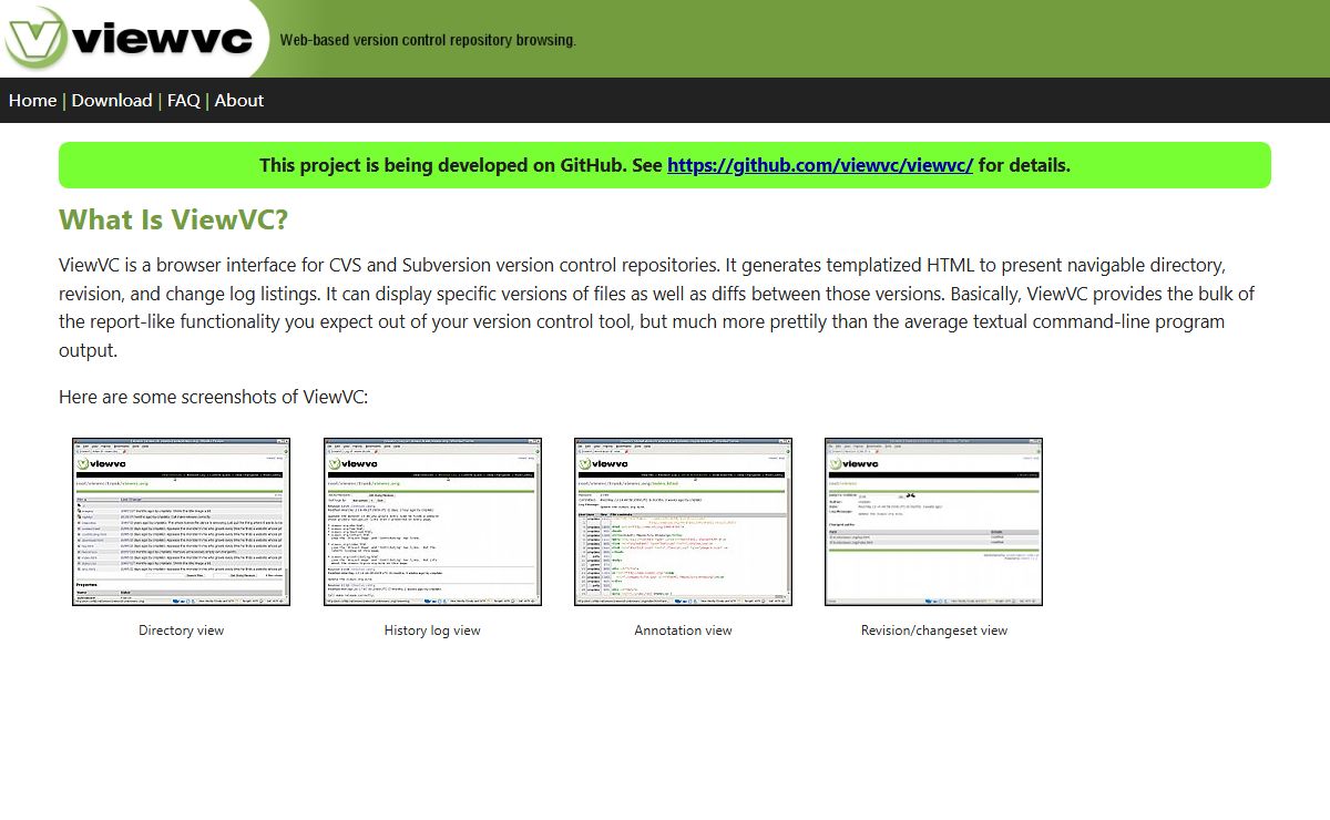 ViewVC: Repository Browsing