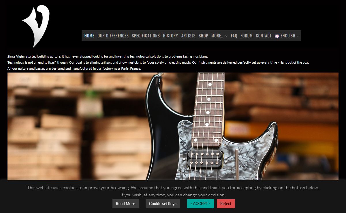 Vigier Guitars – Vigier guitars information web site