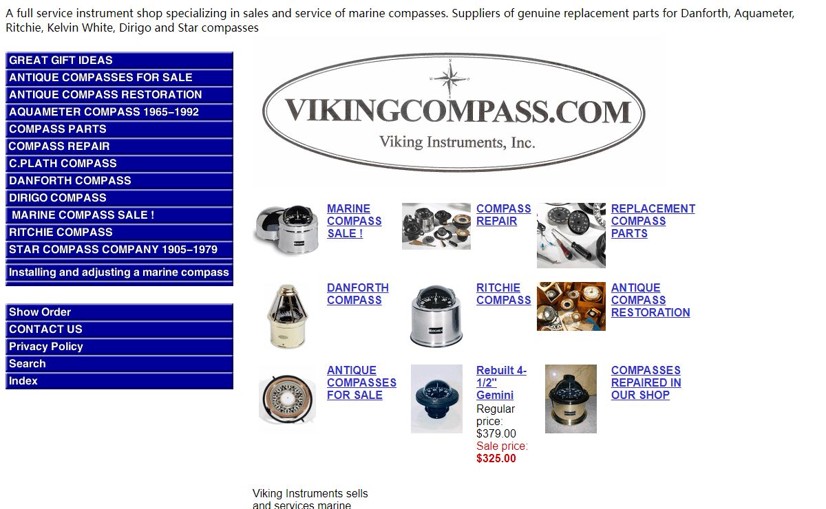Marine Compasses, Compass Repair, Danforth Compass, Ritchie Compass