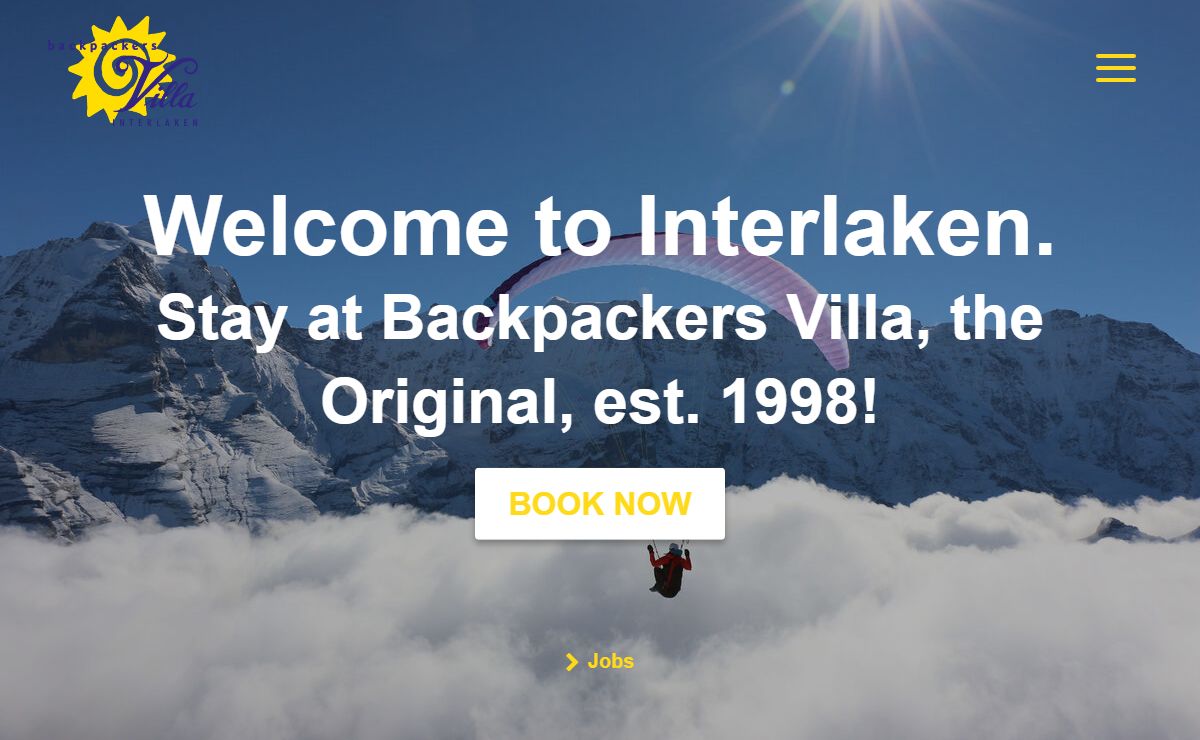 Backpackers Villa Sonnenhof, Best hostel Interlaken, Book