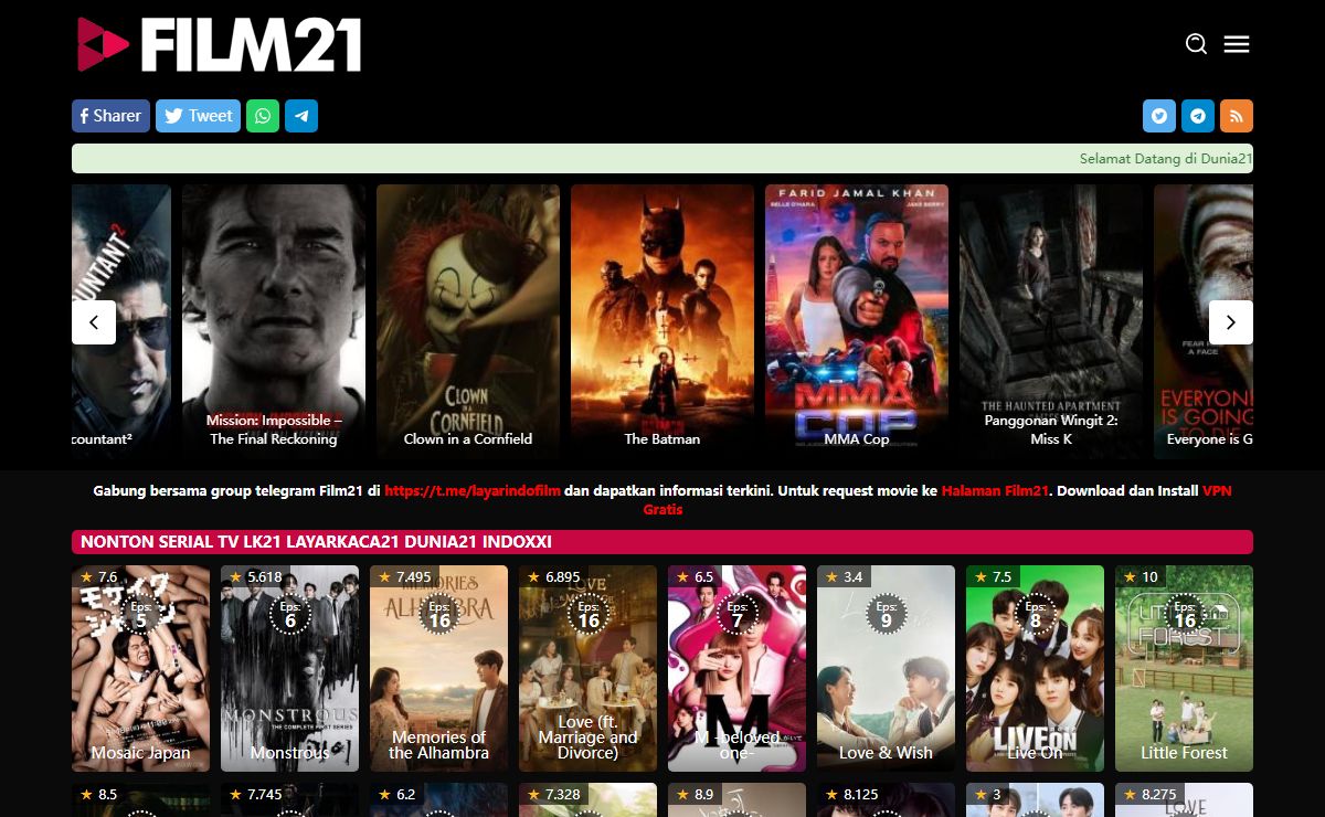 Film21 - Nonton Movie, Series TV, Film Semi Dunia21 INDOXXI