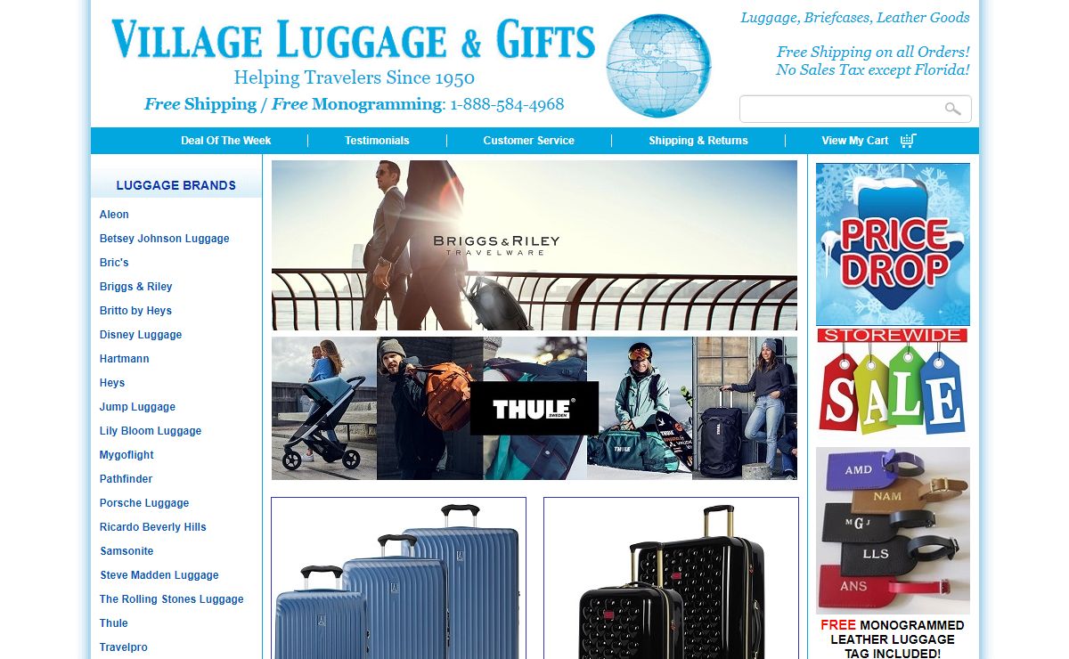 Luggage, Briefcases & Leather Goods - Villageluggage.com