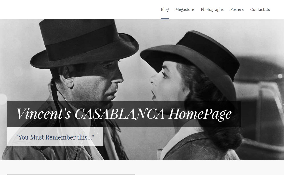 Vincent's CASABLANCA HomePage - You Must Remember this