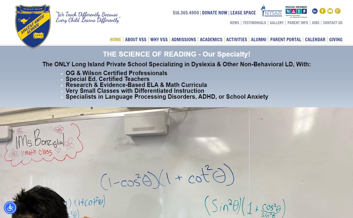 Vincent Smith School - Long Island, NY - It's okay to Learn Differently