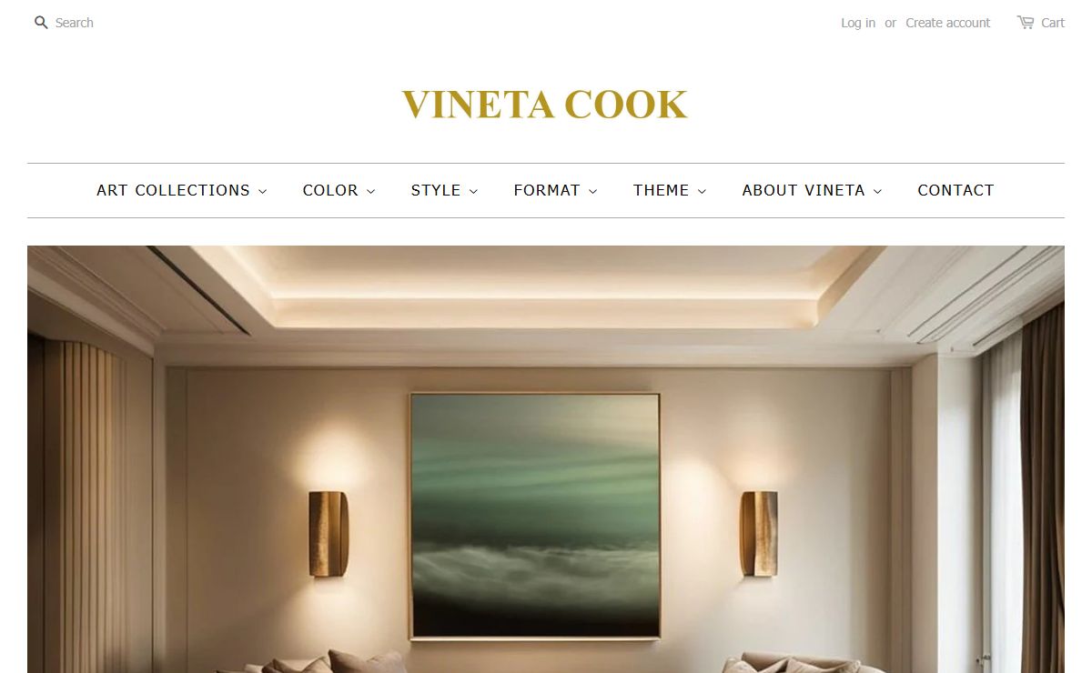 Vineta Cook Abstract Photography and Contemporary Paintings – Vineta Cook Art