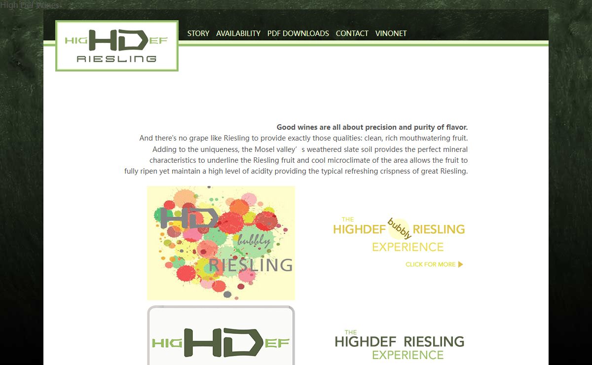Highdef Wines: precision and purity of flavor