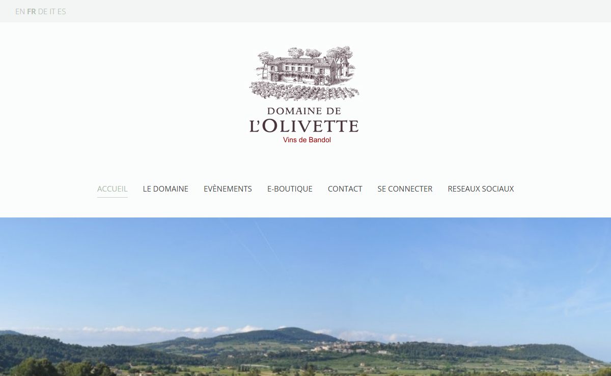 Domaine de l'Olivette - Accueil