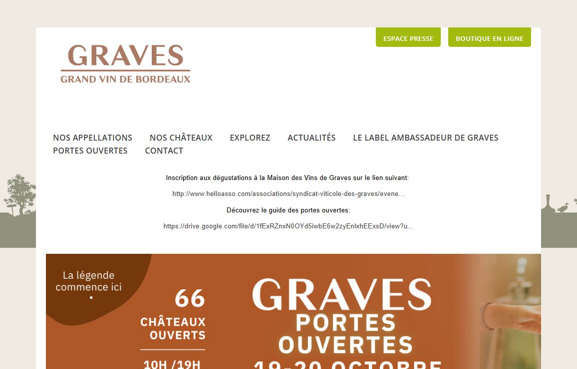 Vins de Graves, L'origine des Bordeaux | Syndicat Viticole des Vins de Graves et Sauternes, Pessac Léognan, Bordeaux Graves, Sauternais
