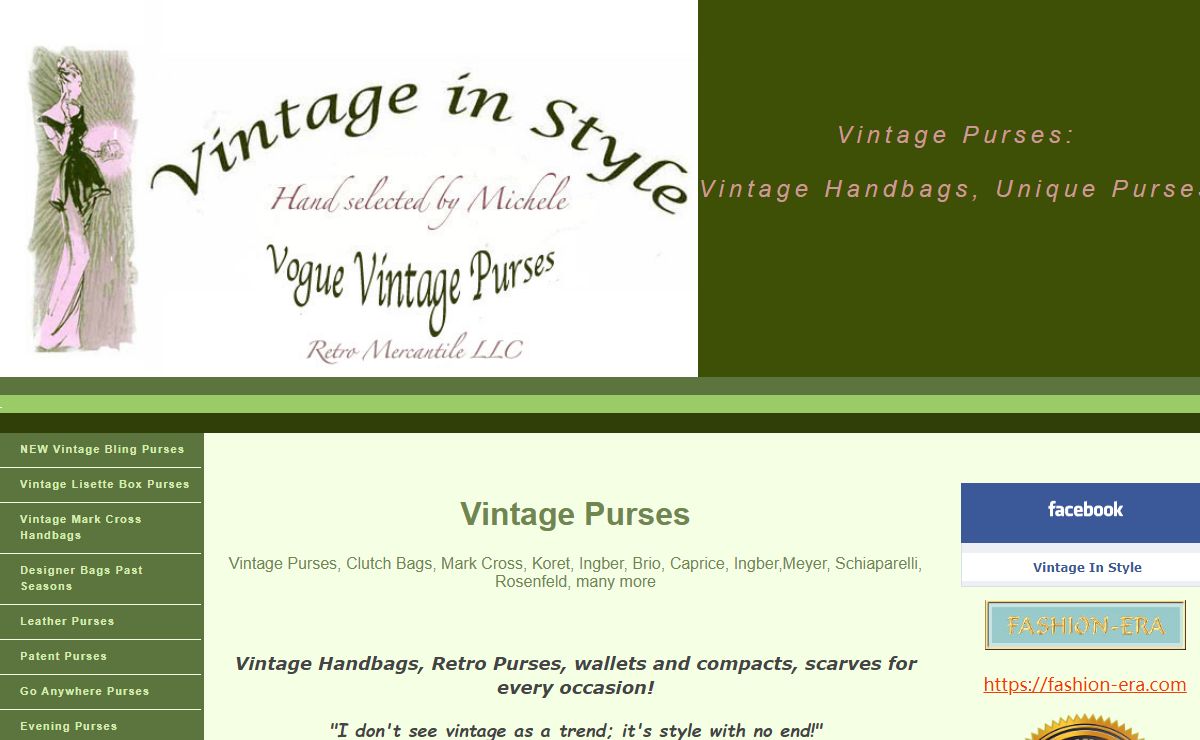 Vintage Purses, Handbags, Totes, Wallets and Compacts