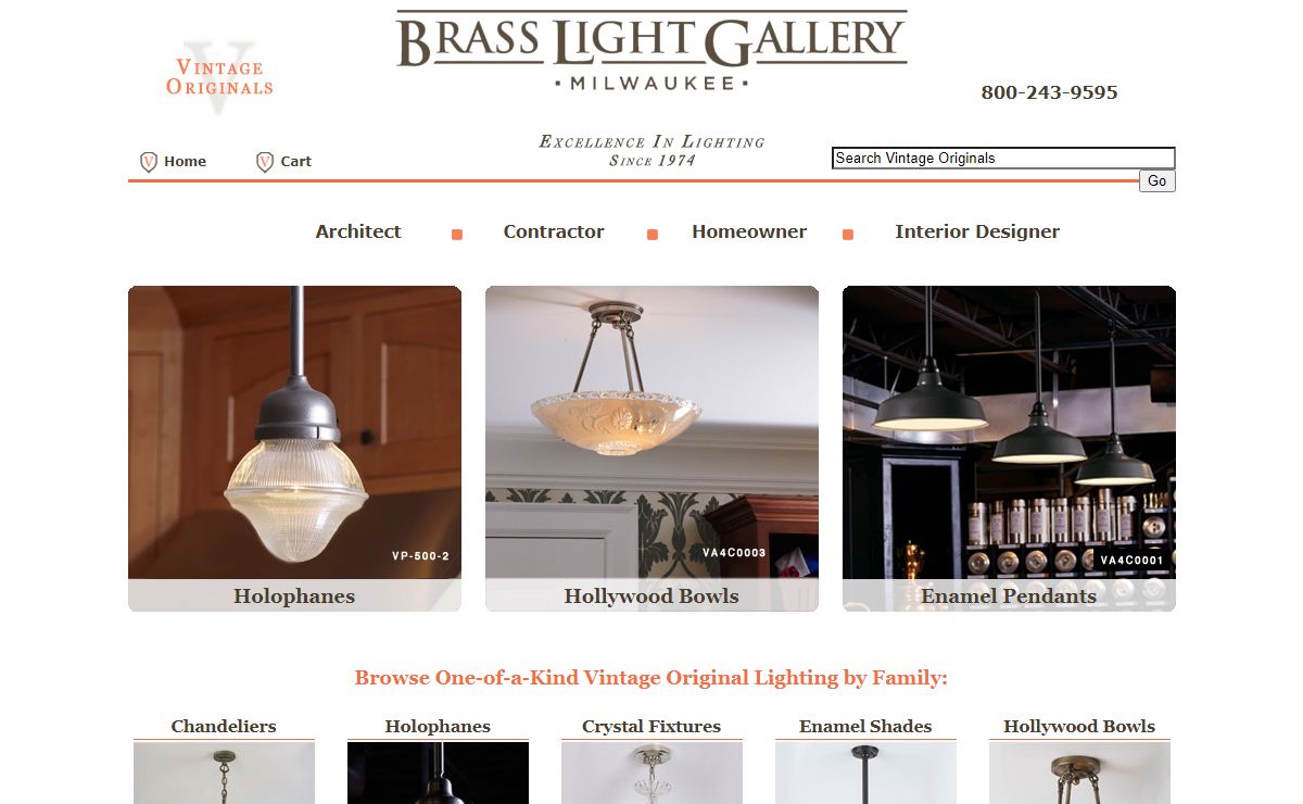 Vintage Lighting & Antique Light Fixtures