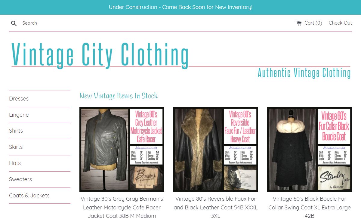 Vintage City Clothing - Authentic Vintage Clothing