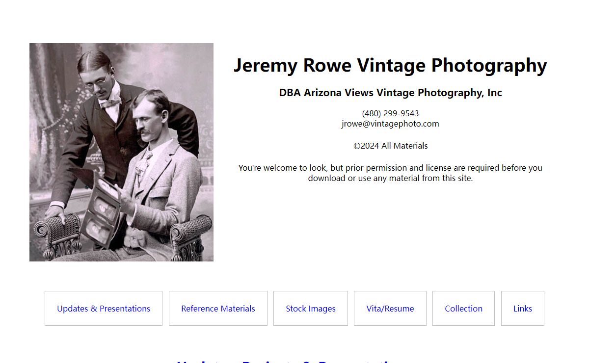 Jeremy Rowe Vintage Photography