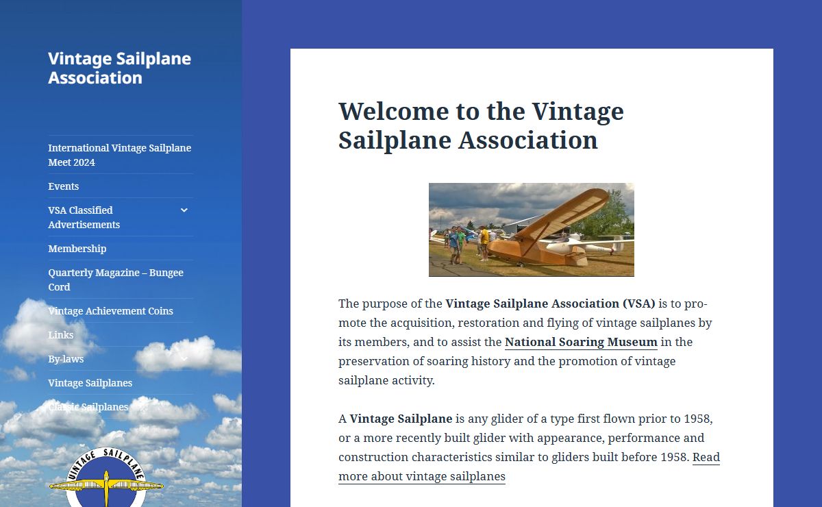 Welcome to the Vintage Sailplane Association - Vintage Sailplane Association