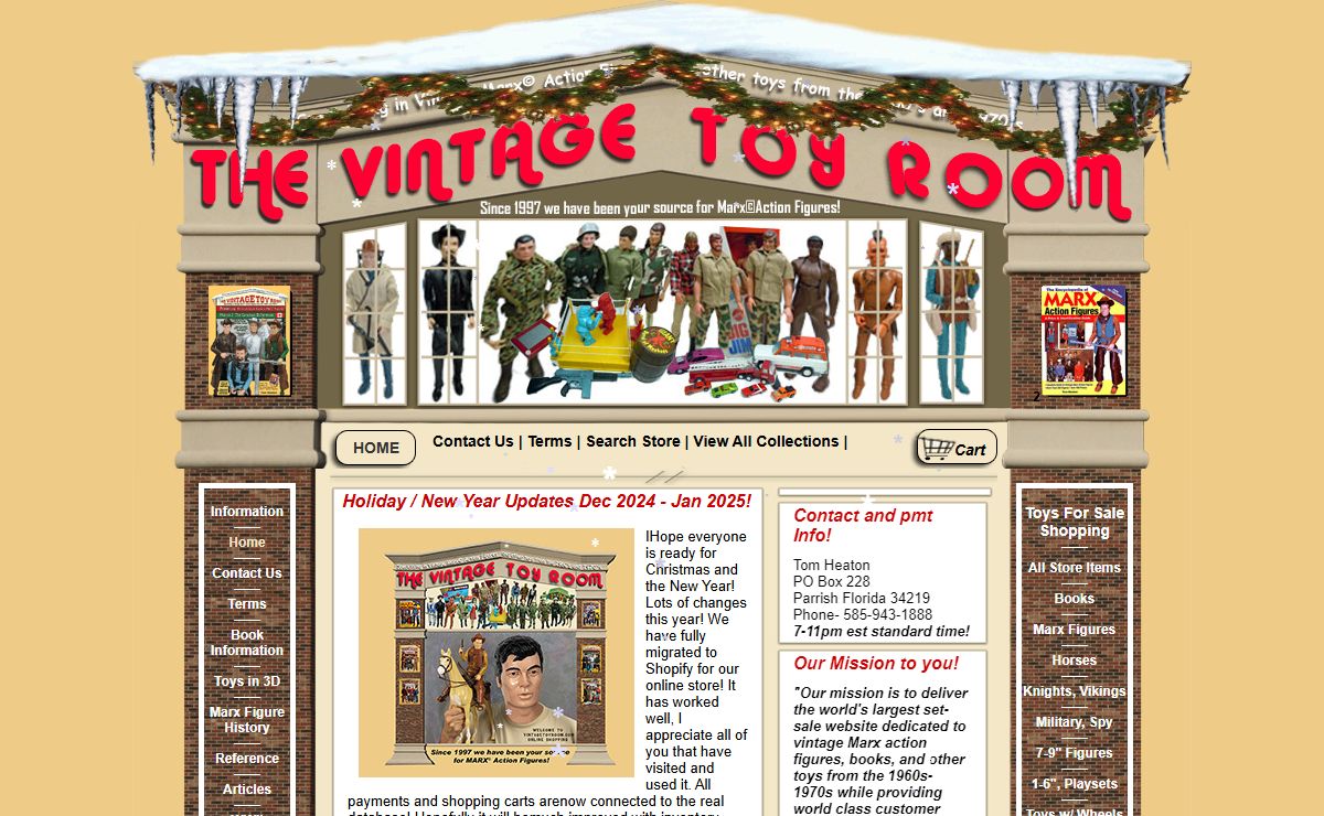 The Vintage Toy Room , Specializing in Marx Toys, Marx Action Figures, Johnny West, Louis Marx Toys from the 1960's and 1970's