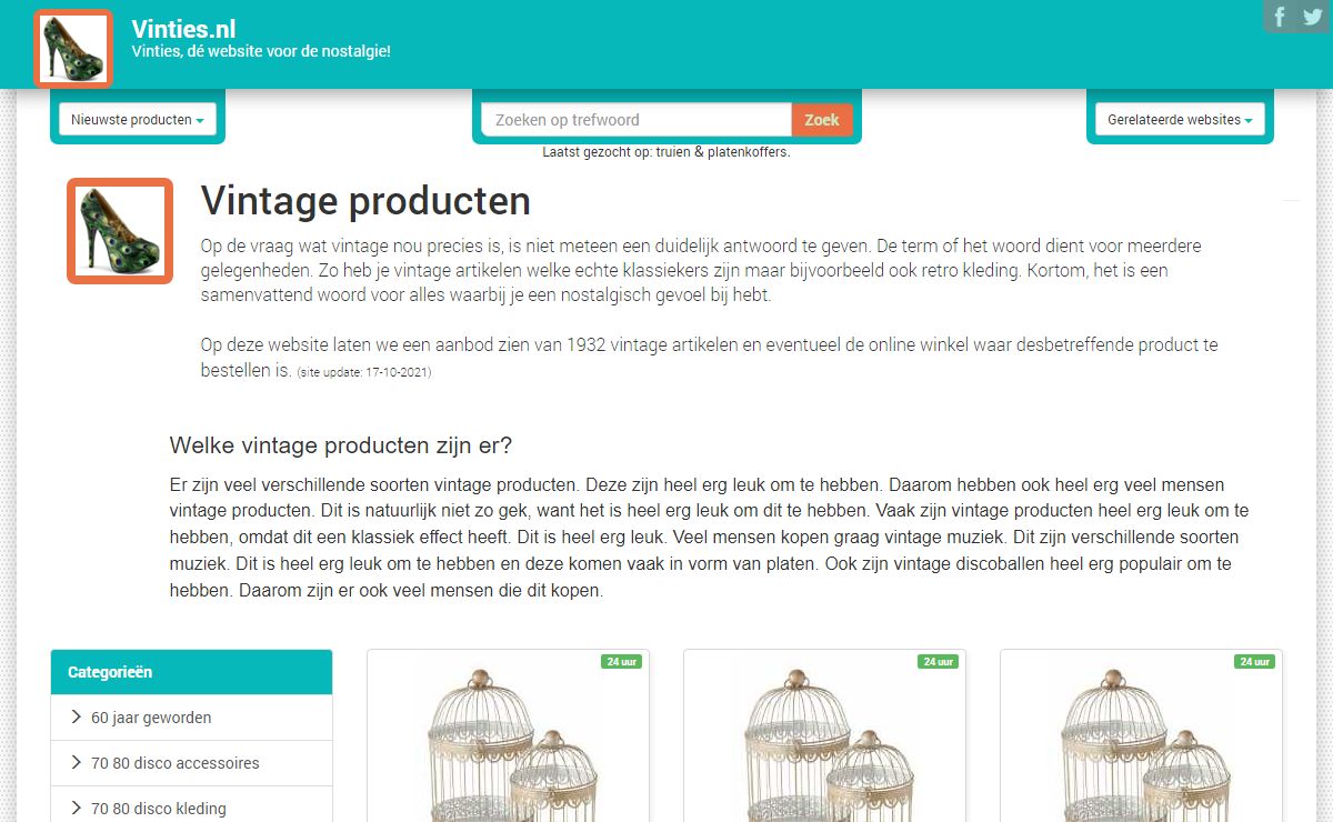 Vintage producten