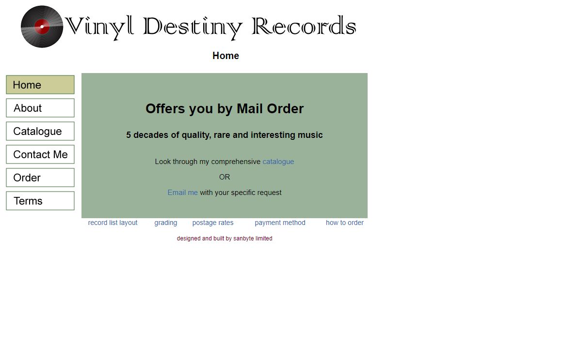 Vinyl Destiny Records - Home