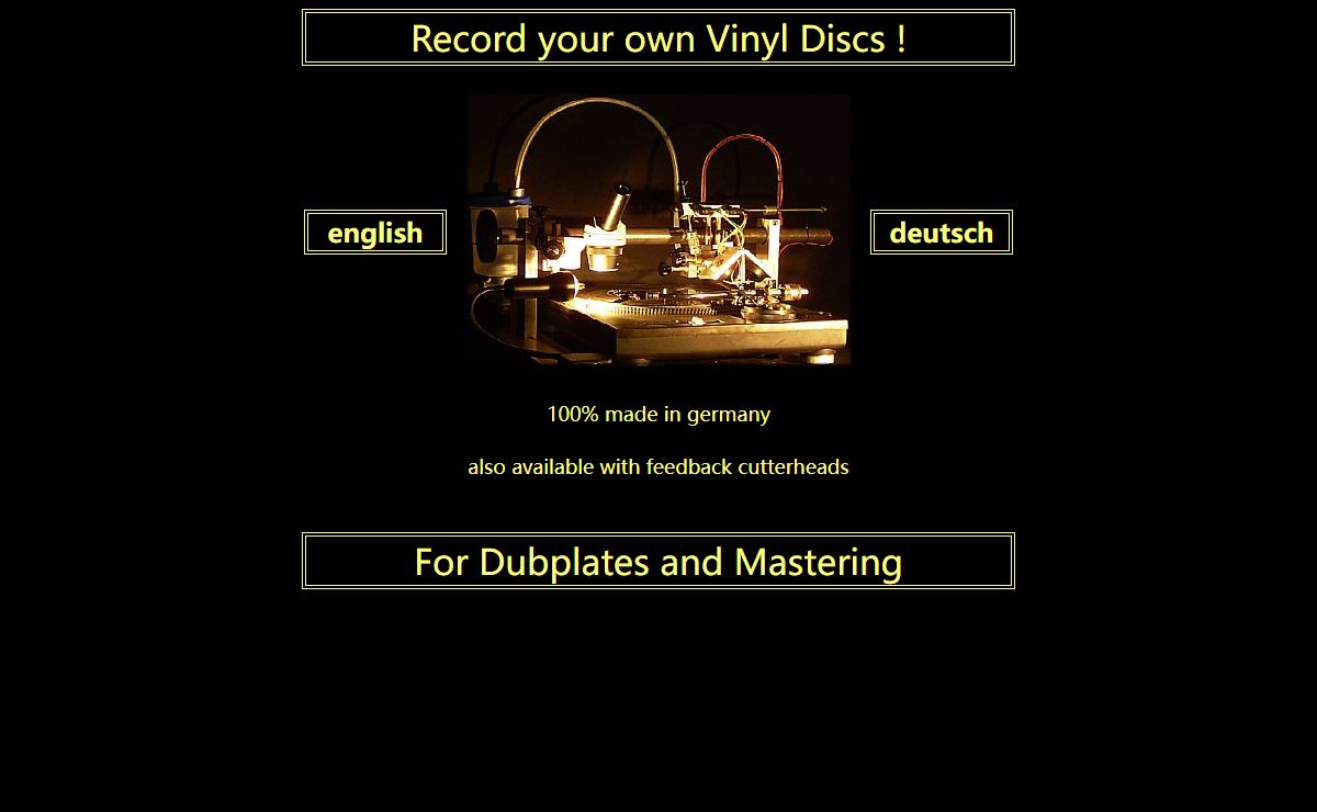 vinylrecorder, vinyl recorder, dubplate, phono, analog, single, maxi, record, recording, directmastering, pressing, pressung, schallplatten