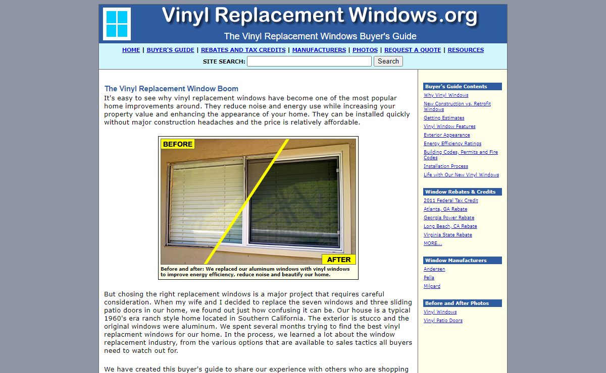 Vinyl Replacement Windows Buyer's Guide - Advice and Tips for Homeowners