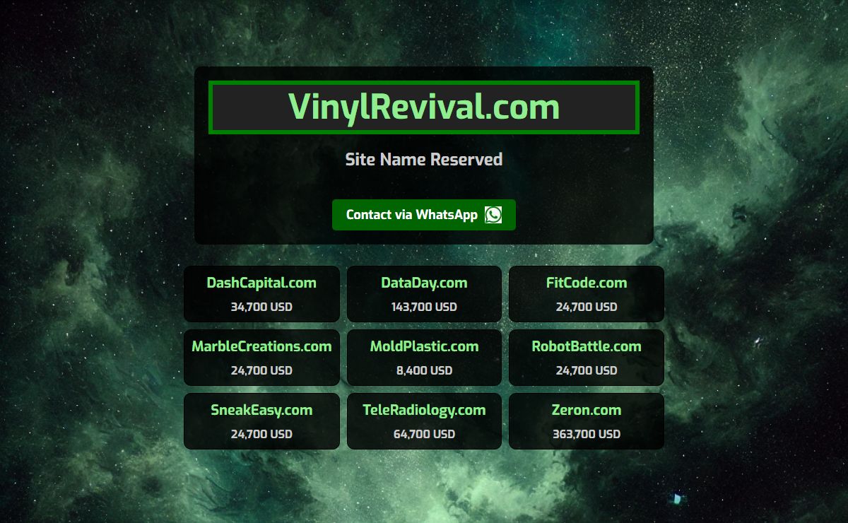 - Site Name Reserved