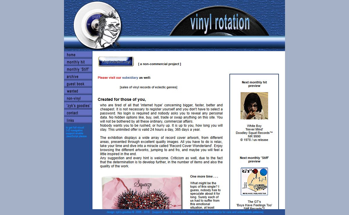 'vinylrotation.org' | the fine art of record cover and sleeves