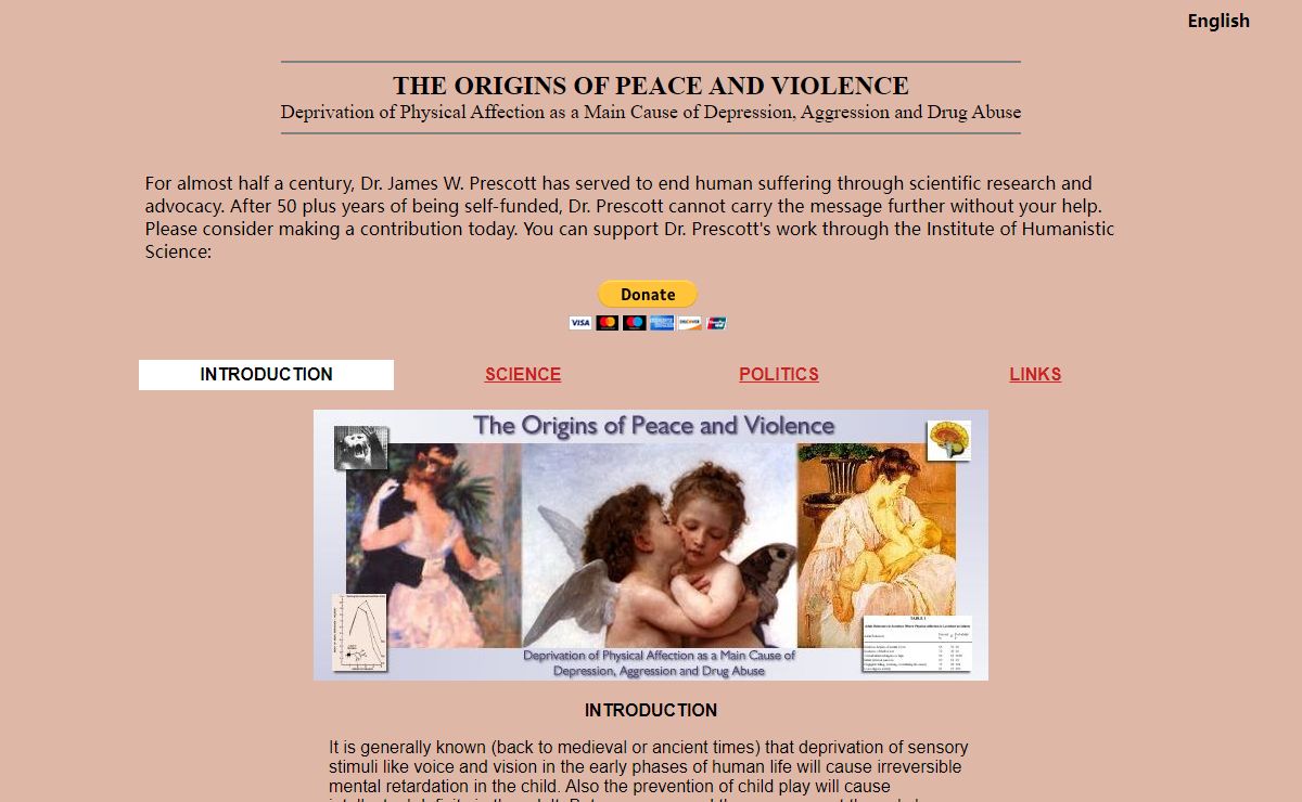 Origins of Peace and Violence: Introduction