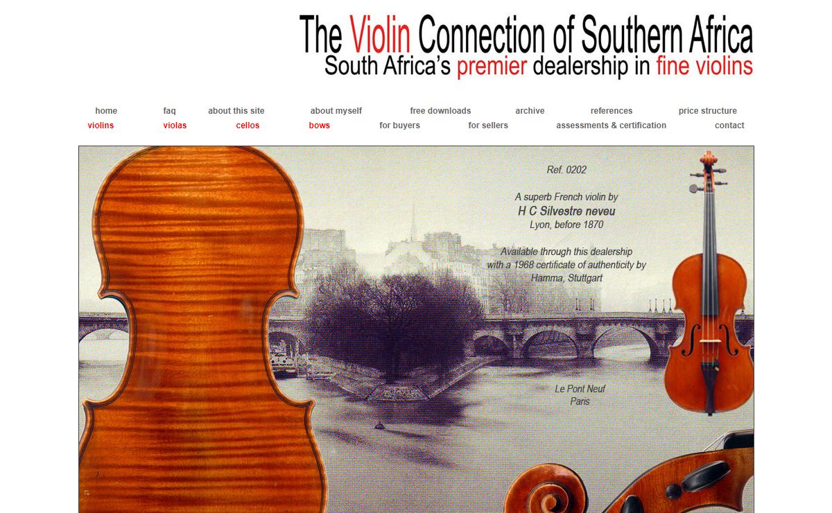 Violins for Sale. We buy and sell violins, violas cellos and bows. All fine antique handmade stringed instruments.
