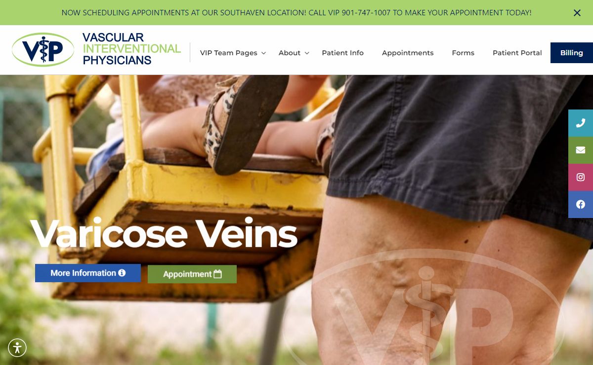 Vein Treatment in Memphis | Vascular Interventional Physicians