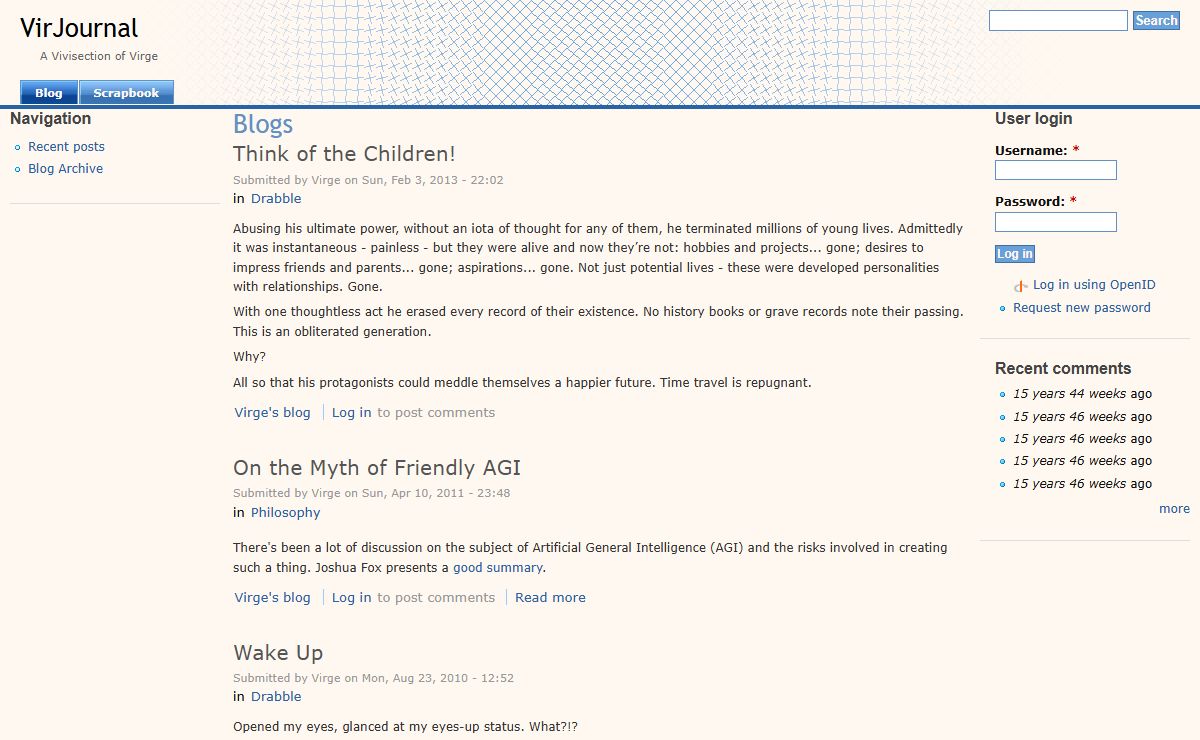 Blogs | VirJournal