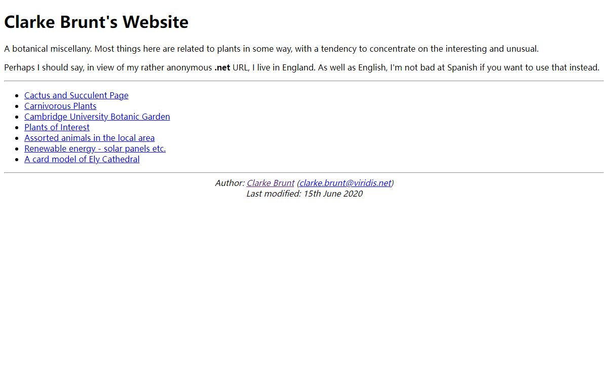 Clarke Brunt's Website